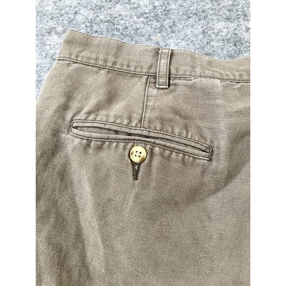 Eddie Bauer Pants Mens 38x24 Beige Linen Cotton Blend Boot Cut Outdoors Hiking - Picture 11 of 11